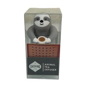 Dashing Sloth Animal Tea Infuser Grey New in Box Gift